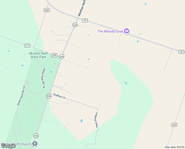 map of restaurants, bars, coffee shops, grocery stores, and more near 465 Texas 236 in Moody