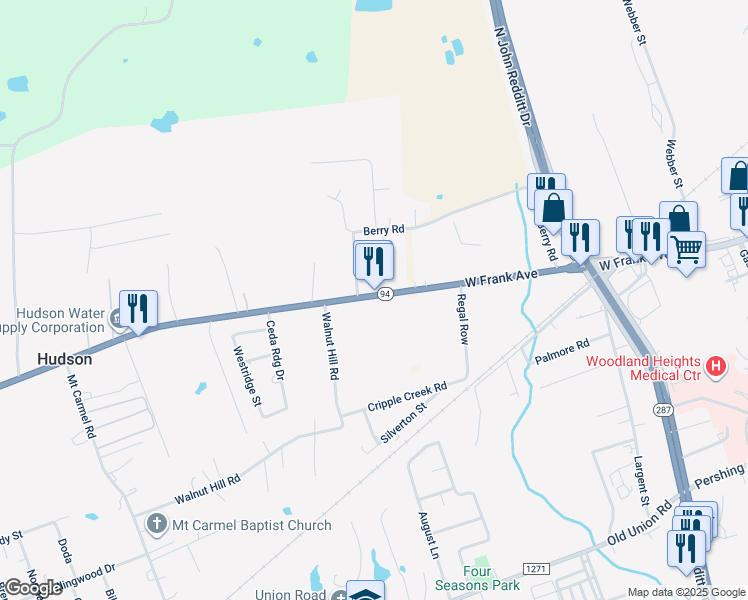 map of restaurants, bars, coffee shops, grocery stores, and more near 2582 Ted Trout Dr in Lufkin
