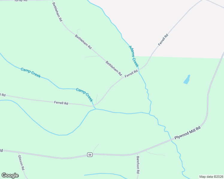 map of restaurants, bars, coffee shops, grocery stores, and more near Beasley Avenue in Red Level