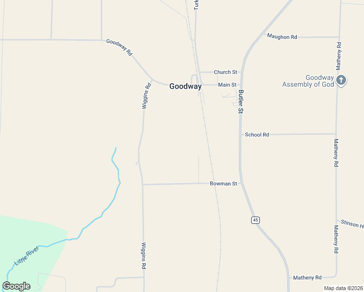 map of restaurants, bars, coffee shops, grocery stores, and more near Sterling Drive in Frisco City