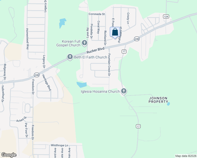 map of restaurants, bars, coffee shops, grocery stores, and more near 110 Dawson Lane in Enterprise