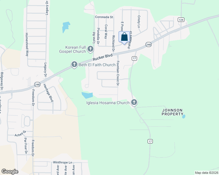 map of restaurants, bars, coffee shops, grocery stores, and more near 110 Dawson Lane in Enterprise