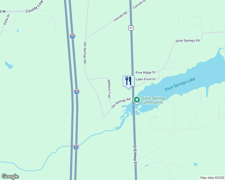map of restaurants, bars, coffee shops, grocery stores, and more near Mallard Trail in Summit