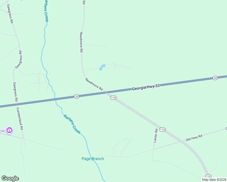 map of restaurants, bars, coffee shops, grocery stores, and more near 8141 Georgia 32 in Hortense