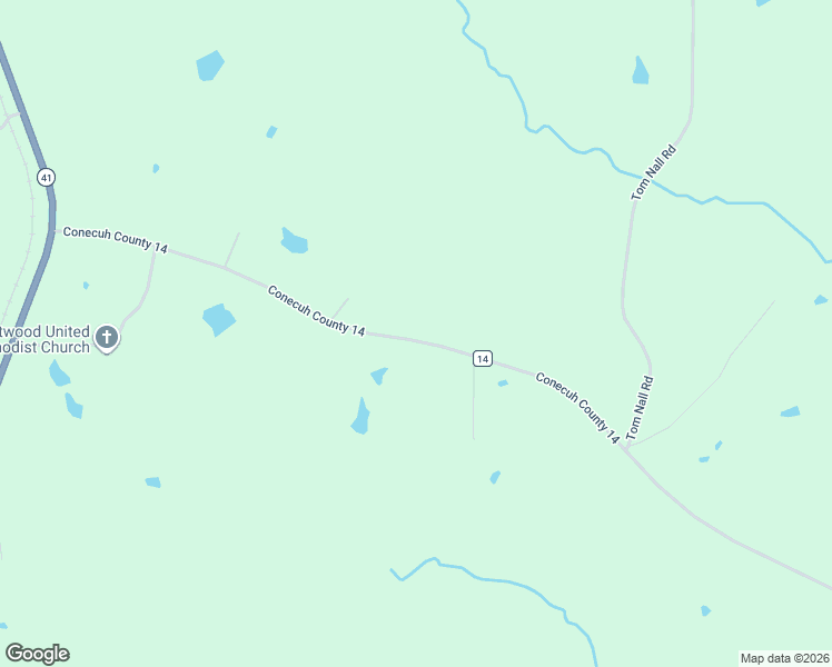 map of restaurants, bars, coffee shops, grocery stores, and more near 1169 Conecuh County 14 in Range