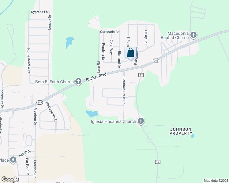map of restaurants, bars, coffee shops, grocery stores, and more near 107 Autumn Way in Enterprise