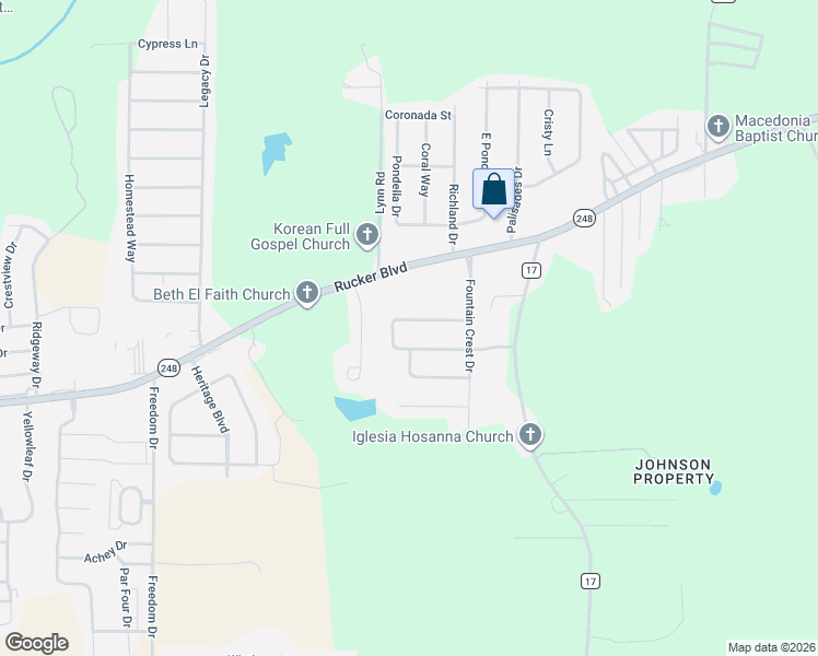 map of restaurants, bars, coffee shops, grocery stores, and more near 118 Autumn Way in Enterprise