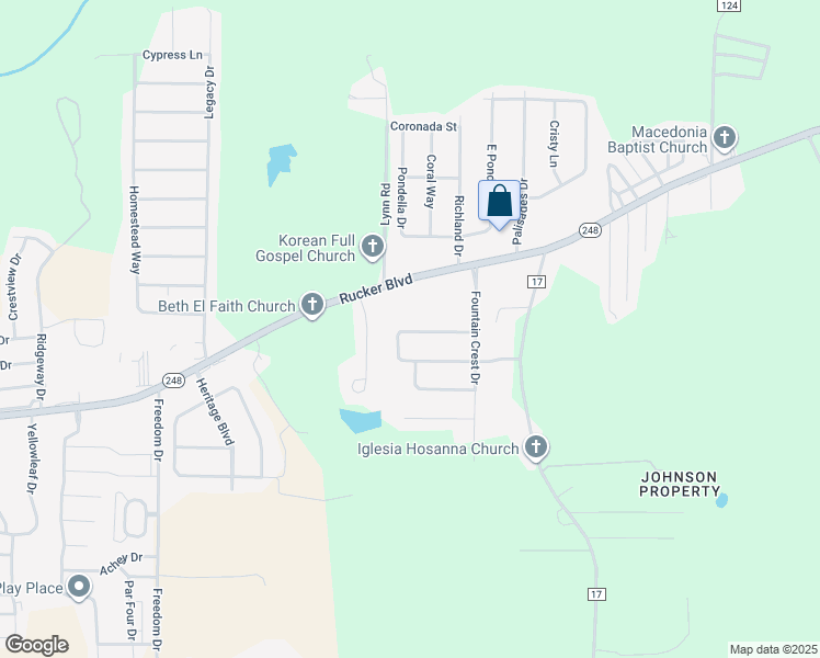 map of restaurants, bars, coffee shops, grocery stores, and more near 118 Autumn Way in Enterprise
