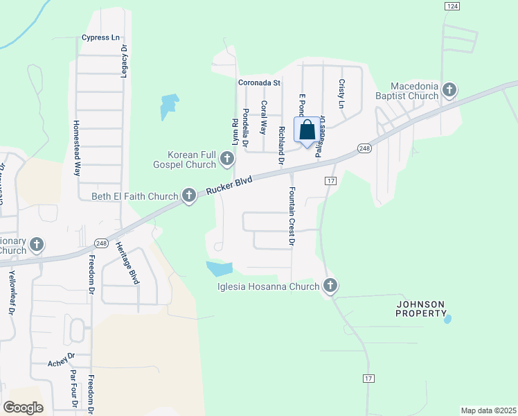 map of restaurants, bars, coffee shops, grocery stores, and more near 112 Autumn Way in Enterprise