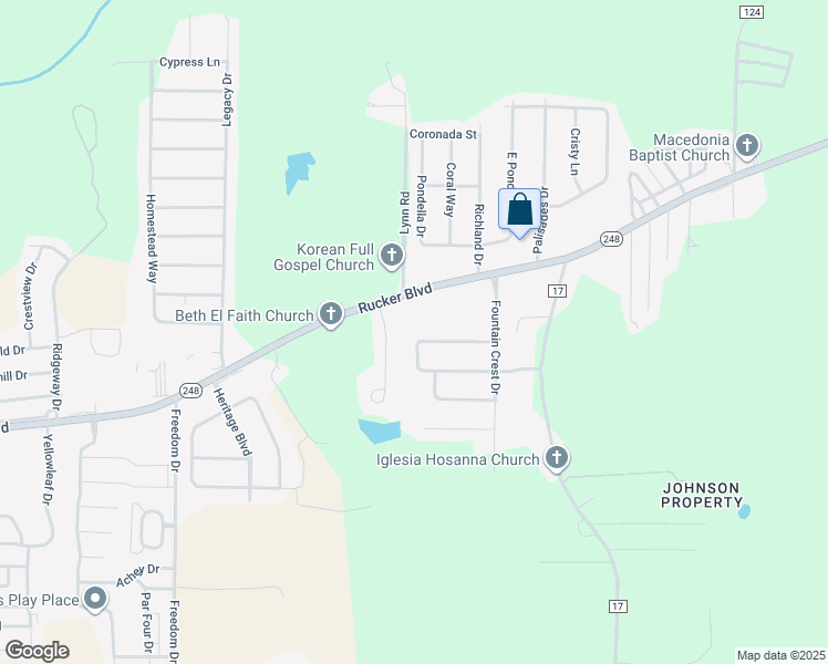 map of restaurants, bars, coffee shops, grocery stores, and more near 118 Autumn Way in Enterprise