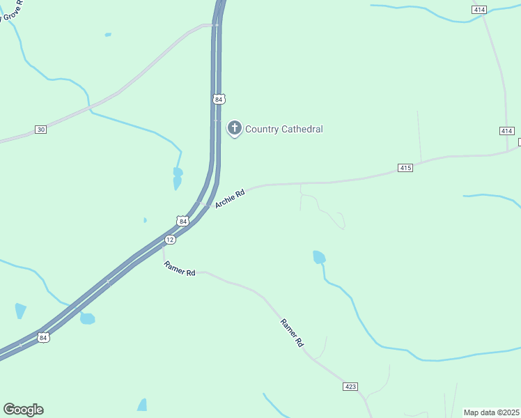 map of restaurants, bars, coffee shops, grocery stores, and more near 30740 Archie Road in Opp