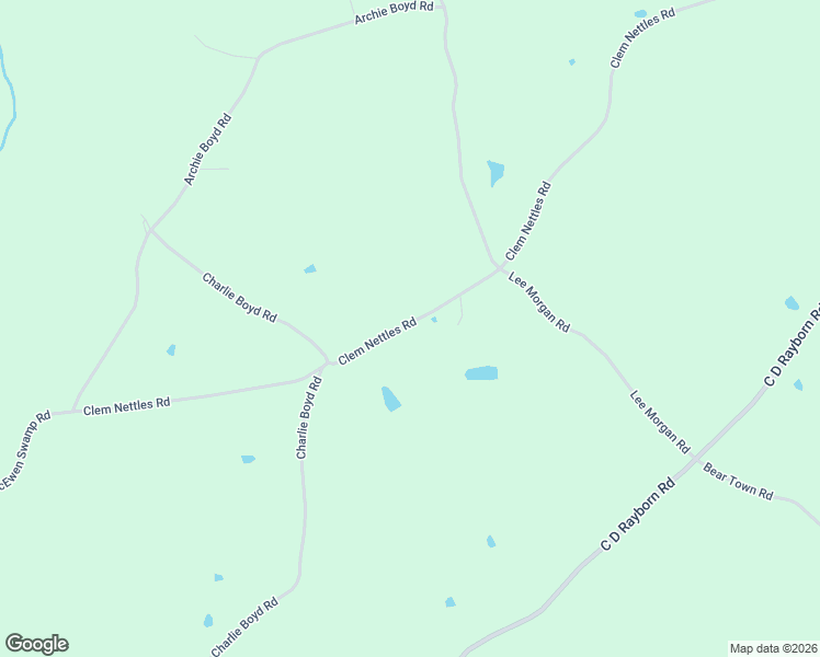 map of restaurants, bars, coffee shops, grocery stores, and more near 1175 Clem Nettles Road in Jayess