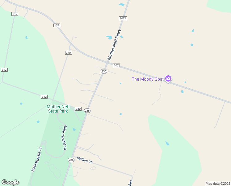 map of restaurants, bars, coffee shops, grocery stores, and more near 235 Texas 236 in Moody
