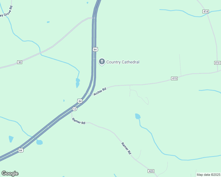 map of restaurants, bars, coffee shops, grocery stores, and more near 30740 Archie Road in Opp