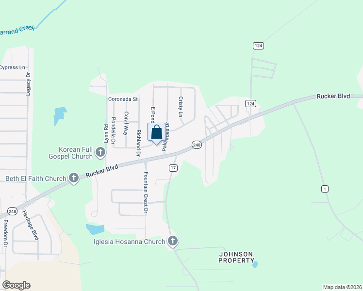 map of restaurants, bars, coffee shops, grocery stores, and more near 3623-3781 Rucker Boulevard in Enterprise