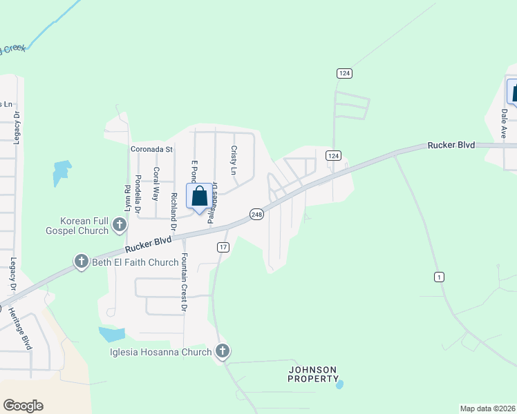 map of restaurants, bars, coffee shops, grocery stores, and more near 3701-3809 Highway 248 in Enterprise