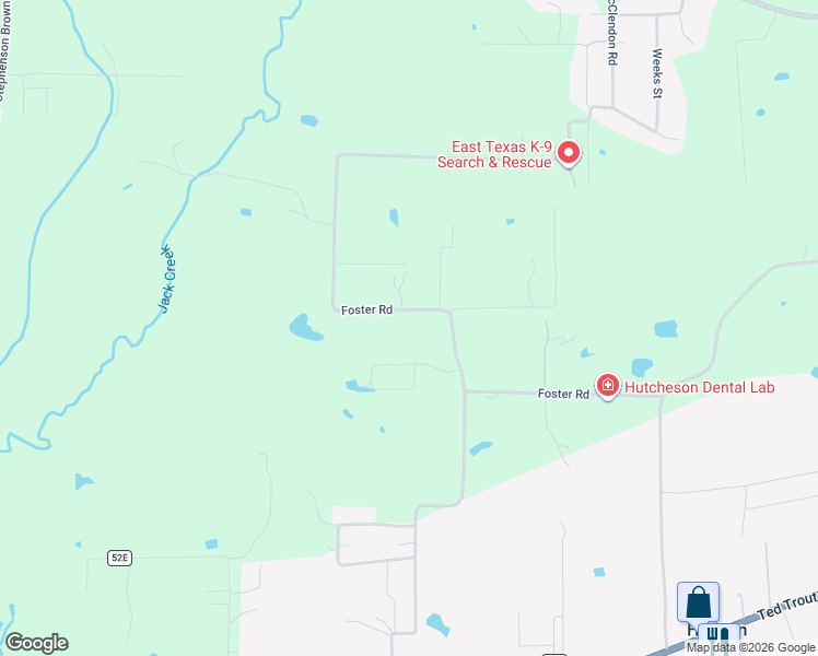 map of restaurants, bars, coffee shops, grocery stores, and more near 833-1399 County Road 53C in Lufkin