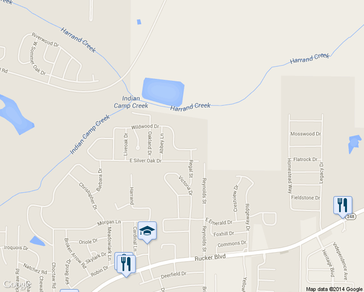 map of restaurants, bars, coffee shops, grocery stores, and more near 619 Wildwood Drive in Enterprise