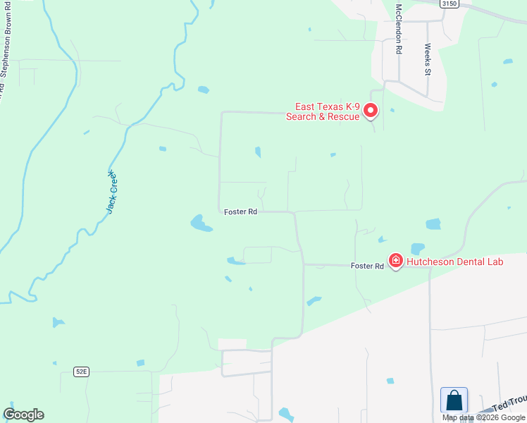 map of restaurants, bars, coffee shops, grocery stores, and more near 898 Foster Road in Lufkin