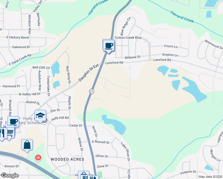 map of restaurants, bars, coffee shops, grocery stores, and more near 1250 Ozark Highway in Enterprise