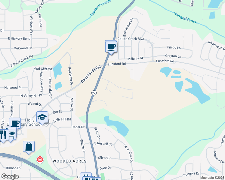 map of restaurants, bars, coffee shops, grocery stores, and more near 1250 Ozark Highway in Enterprise