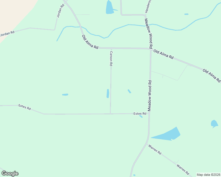 map of restaurants, bars, coffee shops, grocery stores, and more near Carson Road in Blackshear