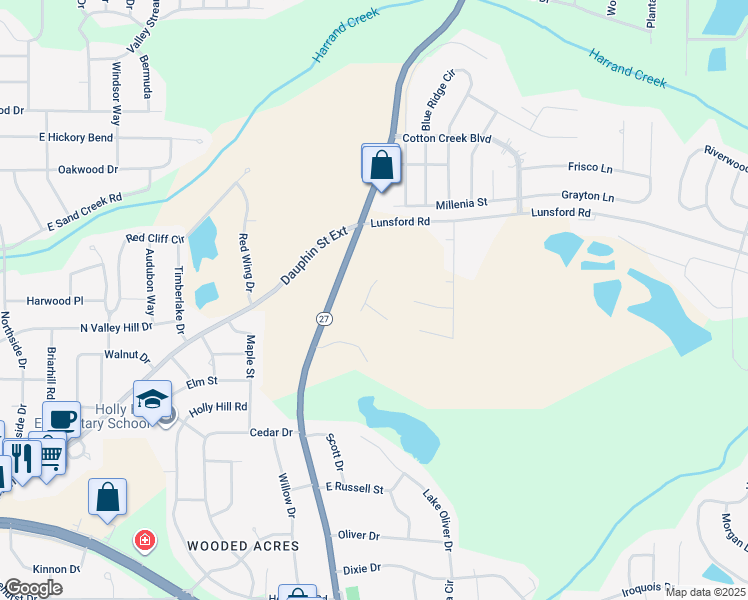 map of restaurants, bars, coffee shops, grocery stores, and more near 1250 Ozark Highway in Enterprise