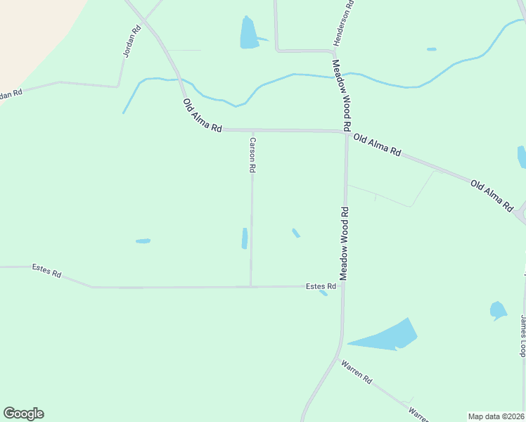 map of restaurants, bars, coffee shops, grocery stores, and more near Carson Road in Blackshear