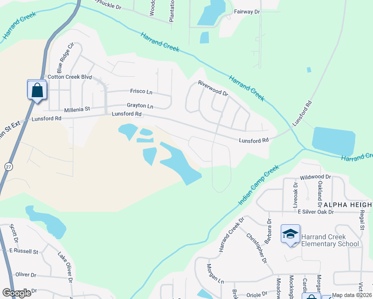 map of restaurants, bars, coffee shops, grocery stores, and more near 2923 Porter Lunsford Road in Enterprise