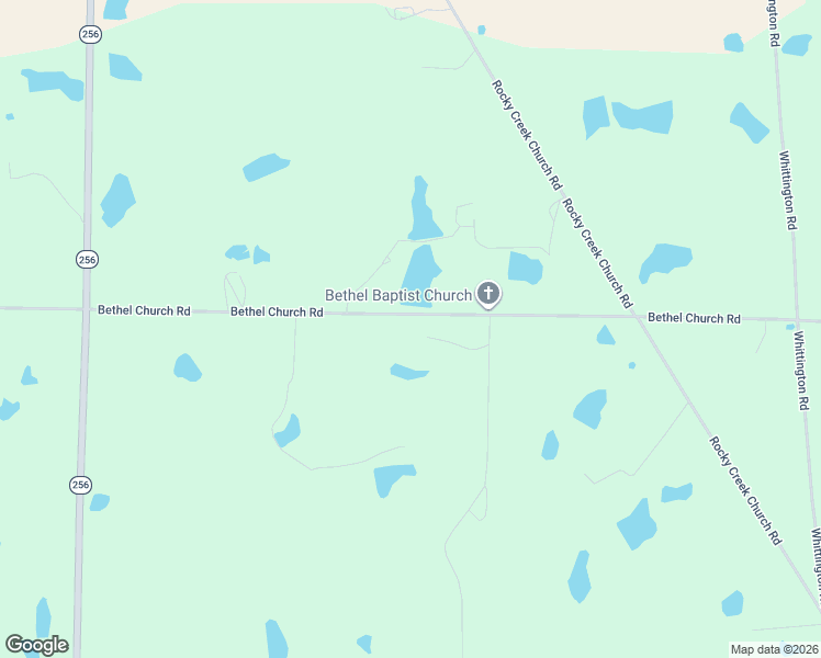 map of restaurants, bars, coffee shops, grocery stores, and more near 1334-1360 Bethel Church Road in Omega