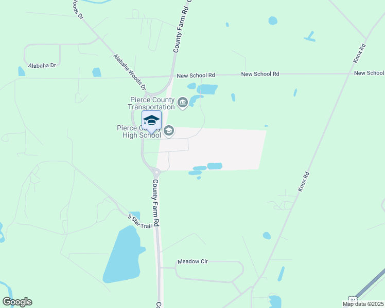 map of restaurants, bars, coffee shops, grocery stores, and more near 4850 County Farm Road in Blackshear