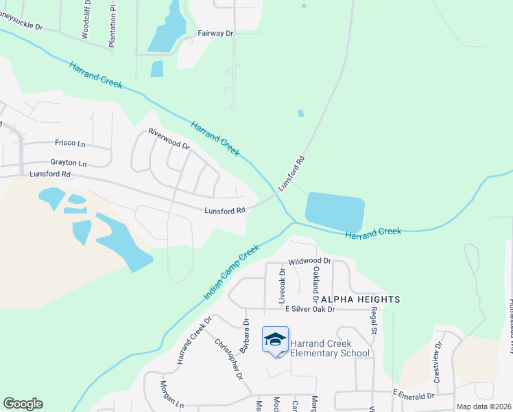 map of restaurants, bars, coffee shops, grocery stores, and more near 2934 Lunsford Road in Enterprise
