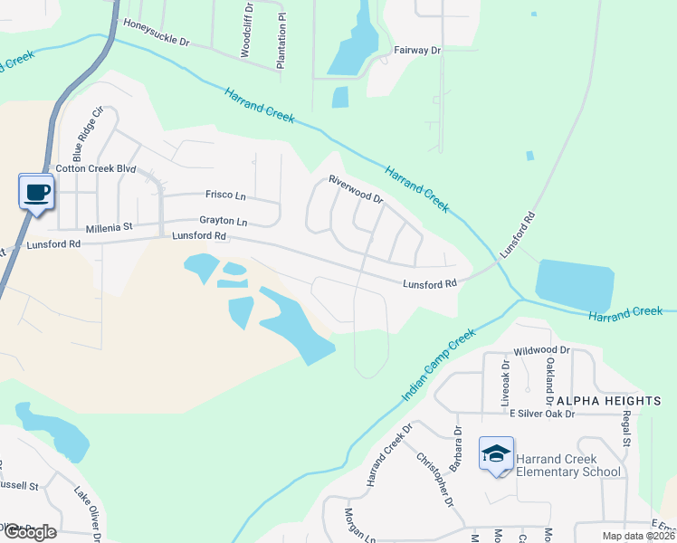 map of restaurants, bars, coffee shops, grocery stores, and more near 107 West Sommer Oak Drive in Enterprise