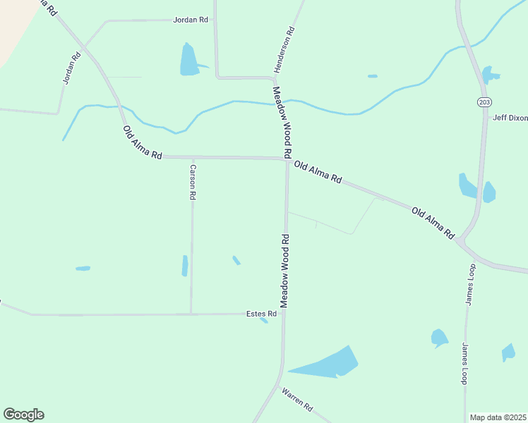 map of restaurants, bars, coffee shops, grocery stores, and more near 4355 Meadow Wood Road in Blackshear