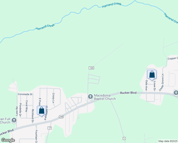 map of restaurants, bars, coffee shops, grocery stores, and more near 363 County Road 124 in Enterprise