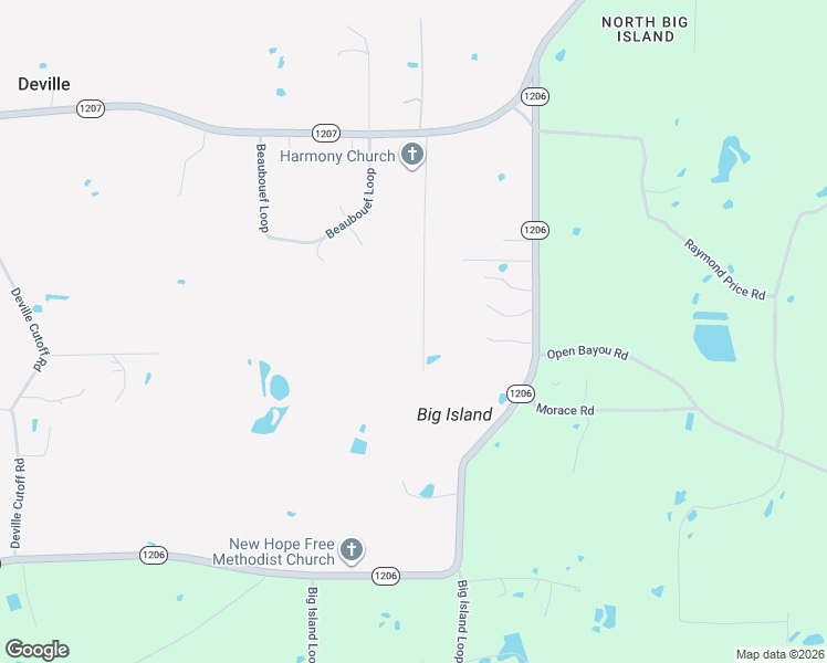 map of restaurants, bars, coffee shops, grocery stores, and more near 80 Bell Road in Deville