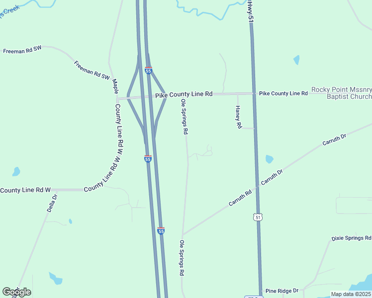 map of restaurants, bars, coffee shops, grocery stores, and more near 2085 Ole Springs Road in Summit