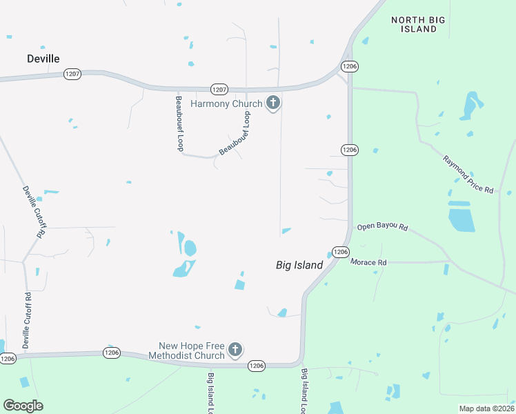 map of restaurants, bars, coffee shops, grocery stores, and more near 80 Bell Road in Deville