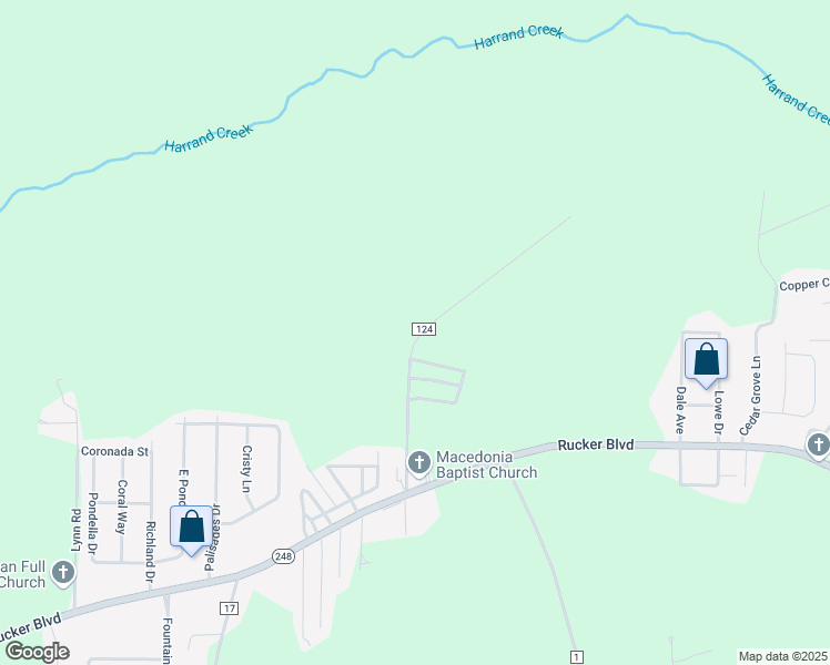 map of restaurants, bars, coffee shops, grocery stores, and more near 363 County Road 124 in Enterprise
