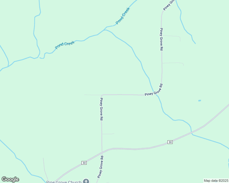 map of restaurants, bars, coffee shops, grocery stores, and more near Piney Grove Road in Opp