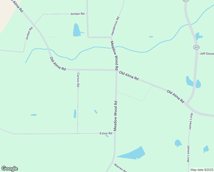 map of restaurants, bars, coffee shops, grocery stores, and more near 4355 Meadow Wood Road in Blackshear