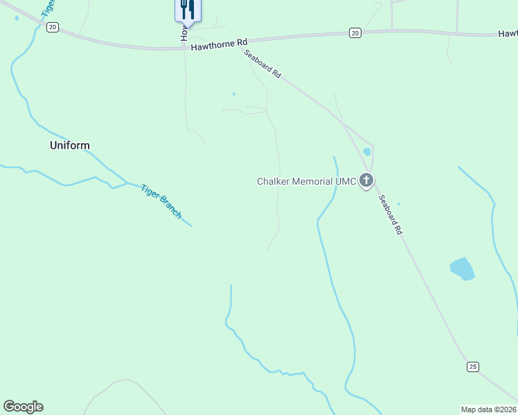 map of restaurants, bars, coffee shops, grocery stores, and more near 558 Gordy Road in Tibbie