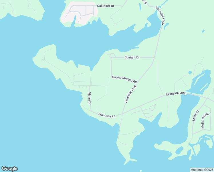 map of restaurants, bars, coffee shops, grocery stores, and more near 418 Cooks Landing Road in Many