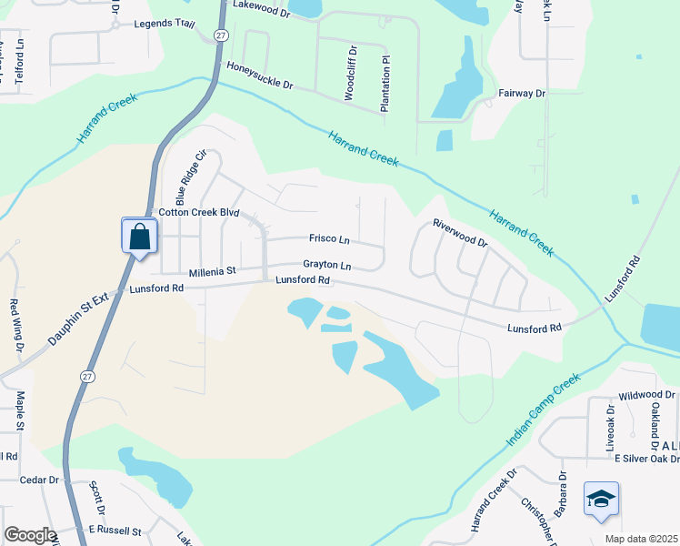map of restaurants, bars, coffee shops, grocery stores, and more near 119 Grayton Lane in Enterprise