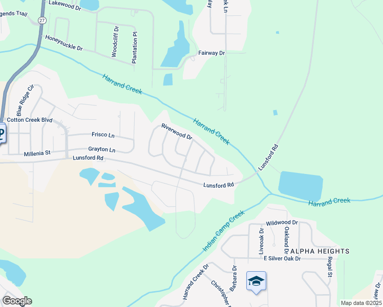 map of restaurants, bars, coffee shops, grocery stores, and more near 202 Sommer Brooke Way in Enterprise