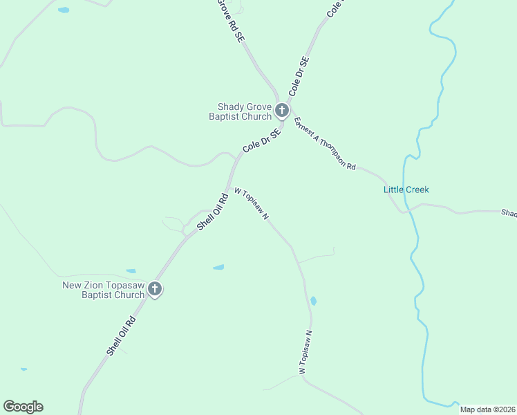 map of restaurants, bars, coffee shops, grocery stores, and more near 3172 West Topisaw North in Ruth