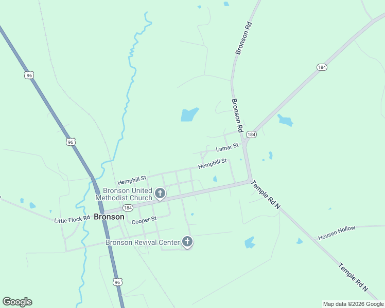 map of restaurants, bars, coffee shops, grocery stores, and more near Hamilton Street in Sabine County