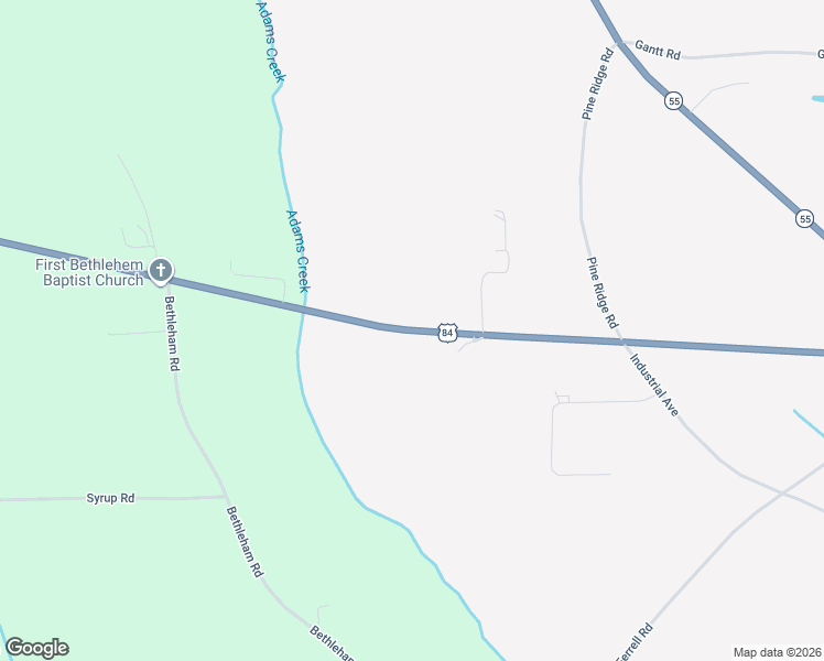 map of restaurants, bars, coffee shops, grocery stores, and more near 9363 U.S. 84 in Red Level