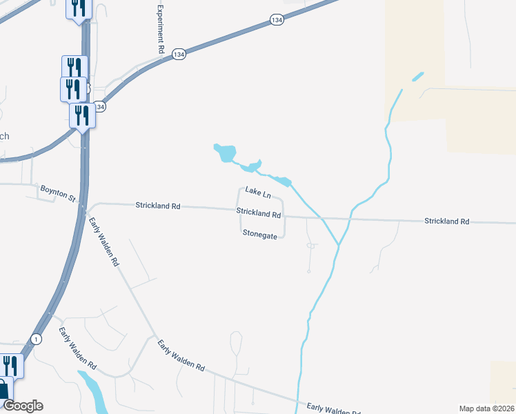 map of restaurants, bars, coffee shops, grocery stores, and more near 714 Strickland Road in Headland