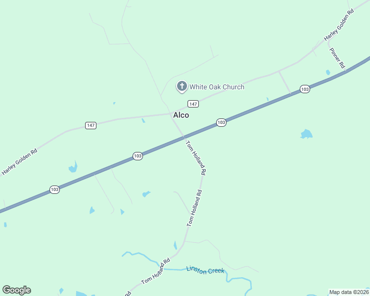 map of restaurants, bars, coffee shops, grocery stores, and more near 138 Tom Holland Road in Lufkin